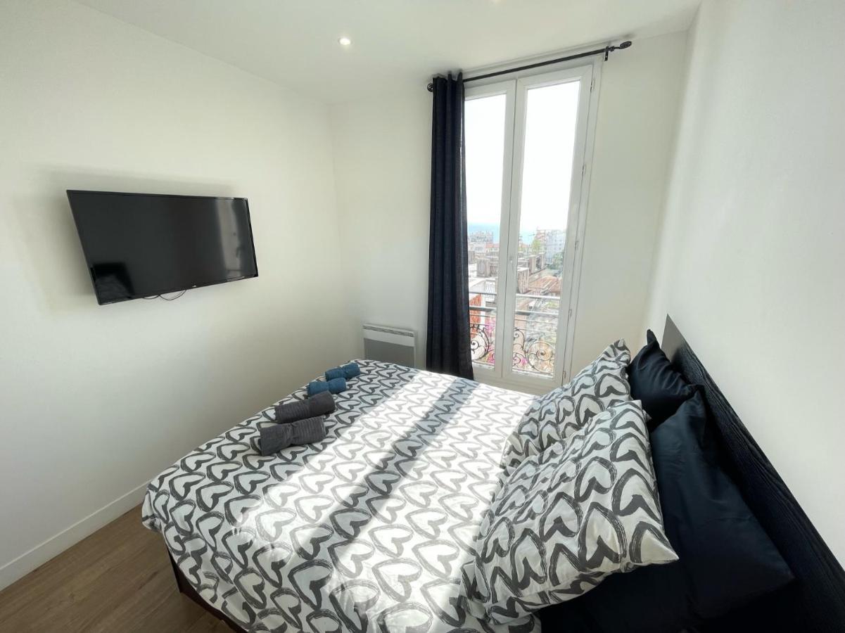 Nice Renting - Cambrai - Luxurious Sea View Terrasse - King Bed - Parking - Ac - Fully Equipped Zewnętrze zdjęcie